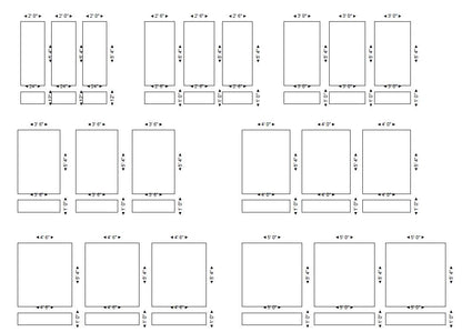 Wall Paneling Kit- Pre-Cut Wall Trim- Paintable Wall Molding- Accent Wall Minimalist Decor- Wainscotting- Picture Frame Style - Long 3 Panel