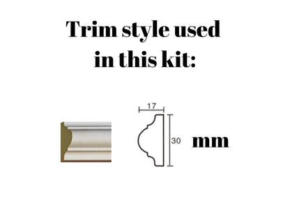 Drawer Molding Kit- Dresser Makeover- Cabinet Trim- Dresser Design- Furniture Restoration- Pre-Cut and Paintable