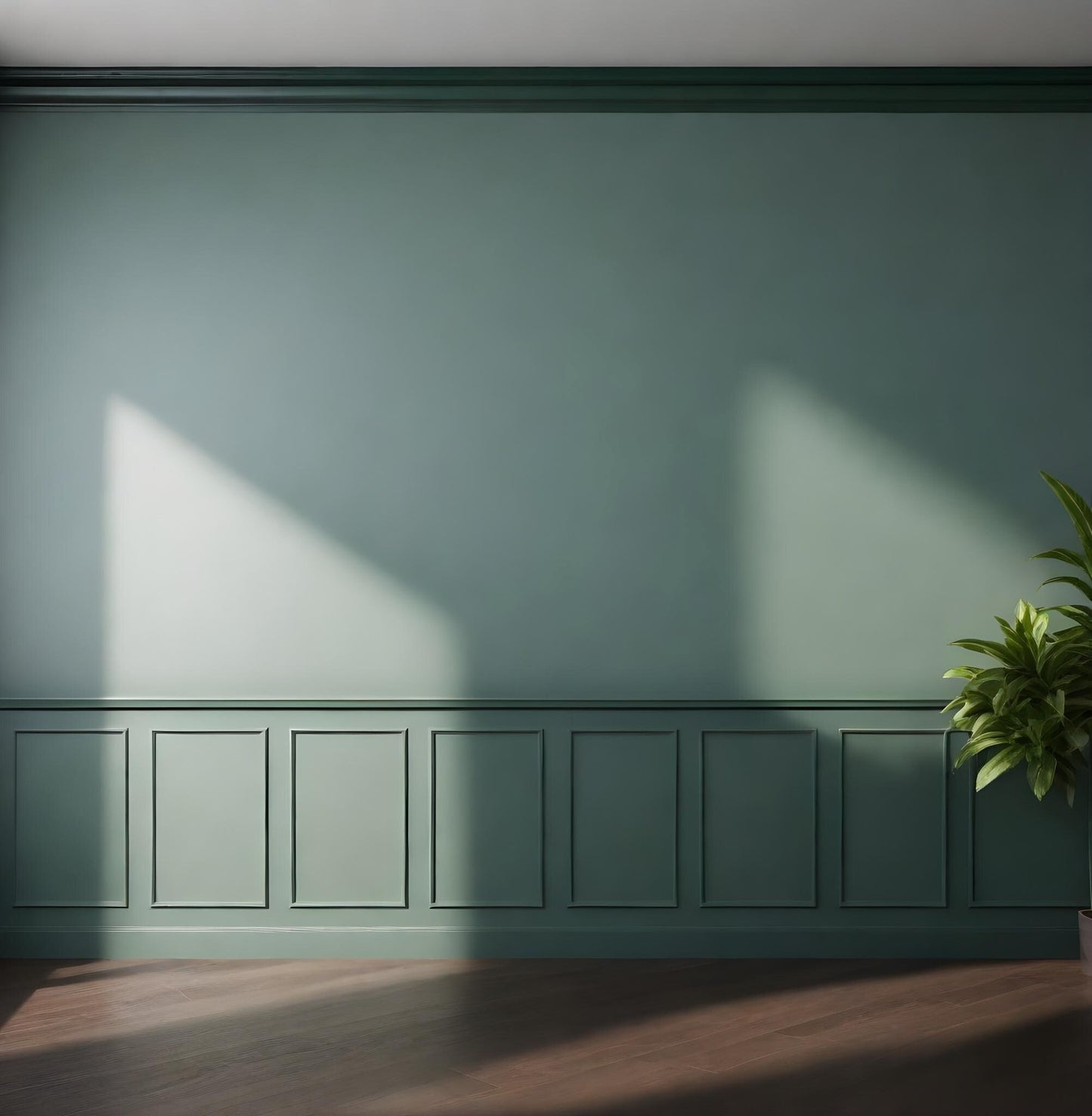 Wall Trim Kit Half Wall Molding- Accent Wall Paneling- Wainscoting- Box Paneling- DIY Wall- Pre-cut and Pre-primed- 5 Panels and Chair Rail