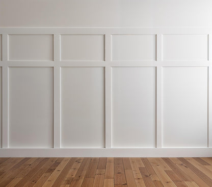 Pre-cut Wall Trim Kit- Wall Molding- Board And Batten- Half Wall Paneling- Wall Wainscoting- Flat Wall Trim- Farmhouse Decor