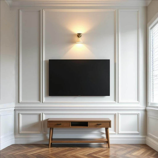 Wall Paneling Kit- Wall Trim- Accent Wall Molding- Paintable Wainscoting- Box Paneling- Bedroom Wall- Nursery Wall- 6 Panels Narrow and Wide