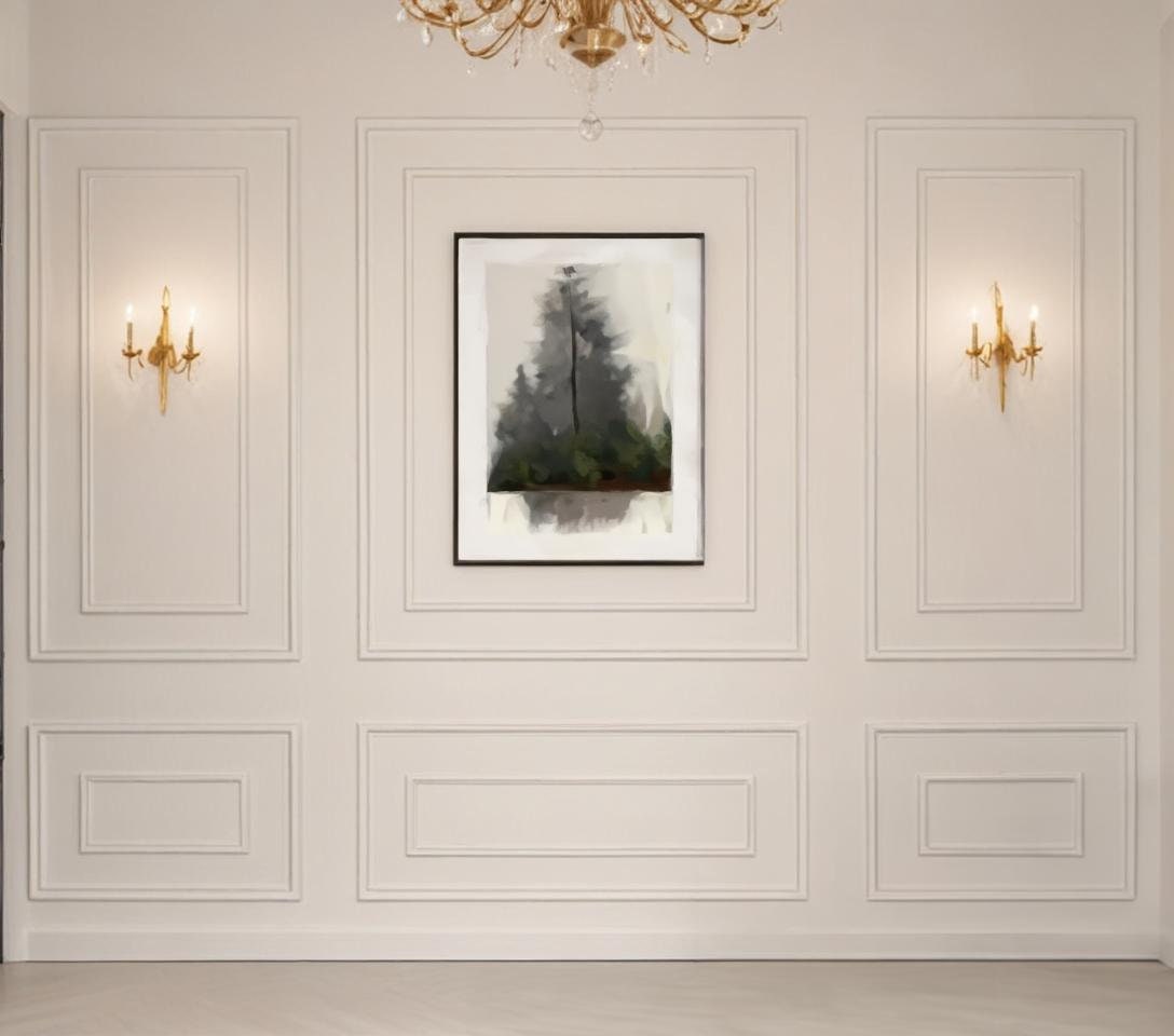 Pre-Cut Wall Paneling Kit | Double Frame 6 Panel Accent Wall | Wainsco ...