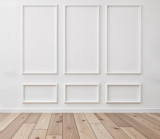 Wall Molding Kit- 6 Frames- Pre-Cut Wall Trim- Paintable Accent Wall Paneling- Modern Decor- Wall Wainscoting-Picture Frame Style Paneling