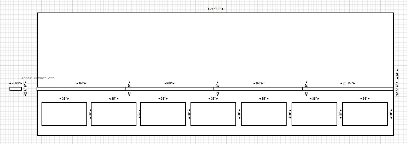 Wall Trim Kit Custom Order for Alexandra