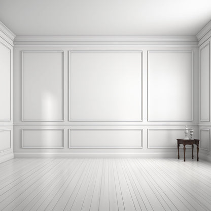 Wall Molding Kit- Wall Trim- Accent Wall Paneling- Paintable Wainscoting- Box Paneling- Living Room Wall- Bedroom Wall- 3 Panels