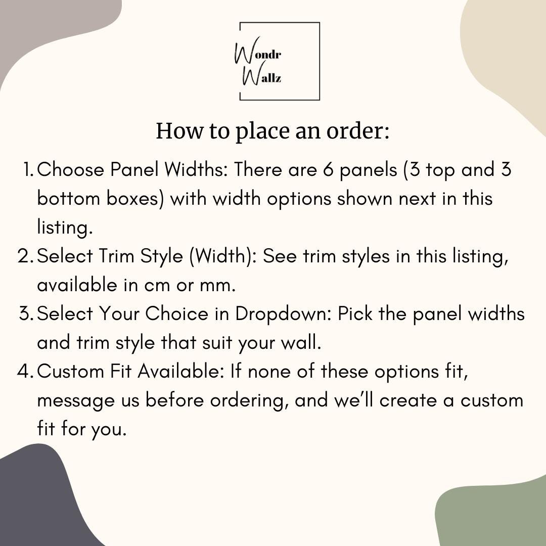Wall Paneling Kit – Double Frame 6 Panel Design | Pre-Cut Wall Trim ...