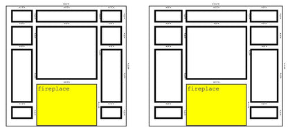 Pre-cut Wall Trim Kit- Wall Molding- Paintable Wainscoting- Fireplace Wall- Living Room Wall Decor- Accent Wall Molding- Wall Paneling Kit