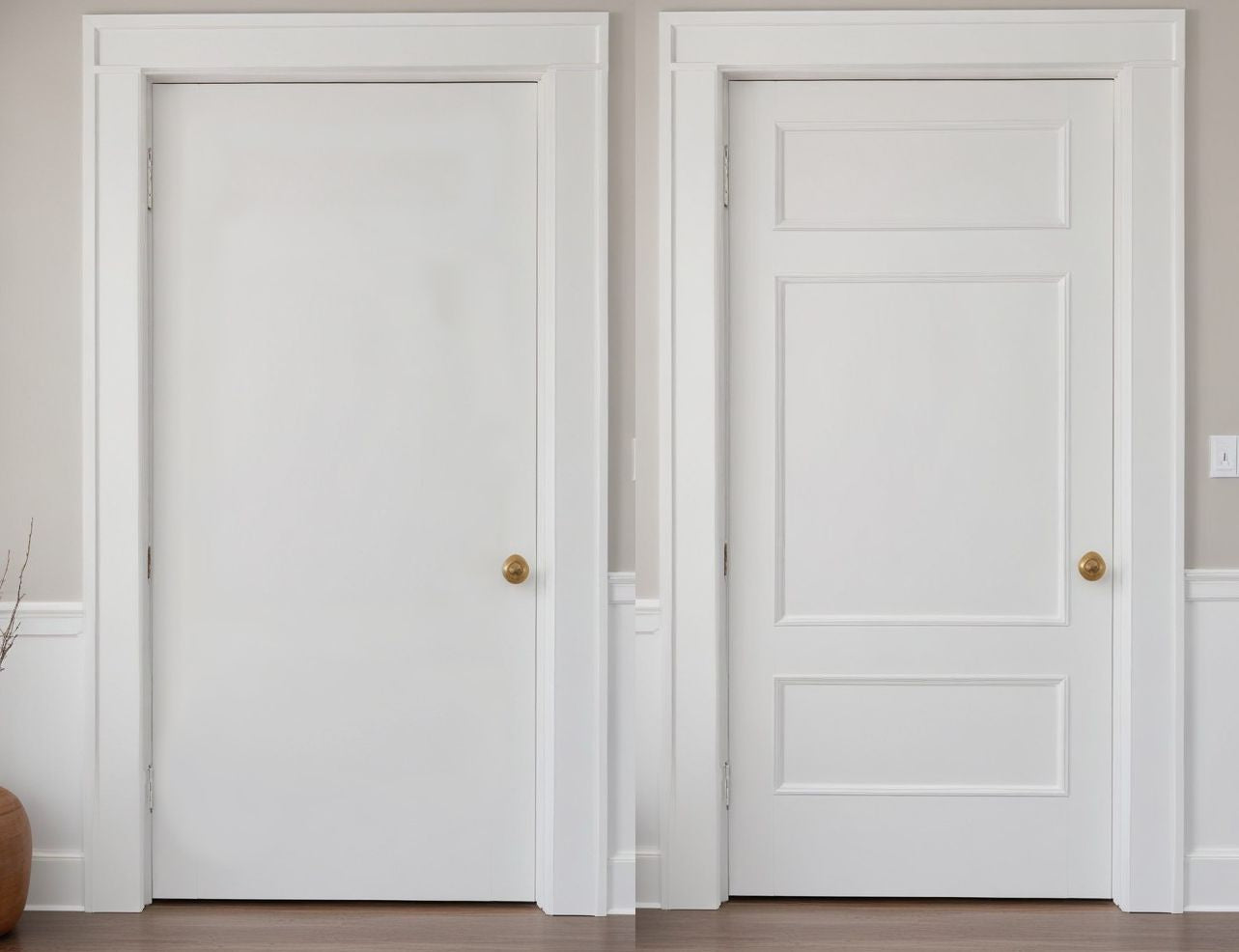 Door Trim Kit- Pre-Cut Door Paneling- Hollow Core Door Trim- Flat Panel Door Decor- Accent Door- Interior Design- Home Decor- Living Room