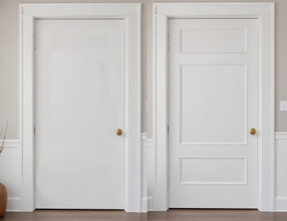 Door Trim Kit- Pre-Cut Door Paneling- Hollow Core Door Trim- Flat Panel Door Decor- Accent Door- Interior Design- Home Decor- Living Room